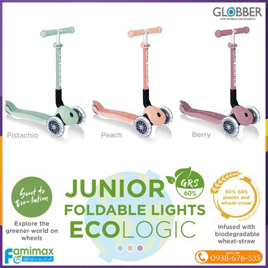 Xe trượt scooter 3 bánh Globber Junior Lights