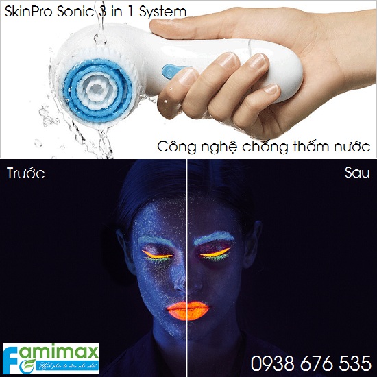 Máy rửa mặt Oriflame SkinPro Sonic 3 in 1 System