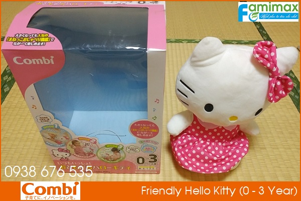 Thú nhồi bông Combi Friendly Hello Kitty cho trẻ 0-3 tuổi