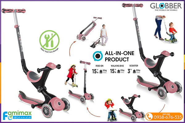 Xe scooter 3 bánh Globber Go-Up Deluxe