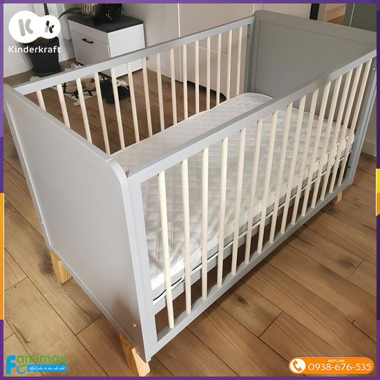 Cũi gỗ cho bé Kinderkraft Nico