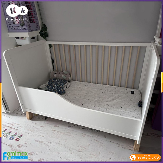 Cũi gỗ cho bé Kinderkraft Nico