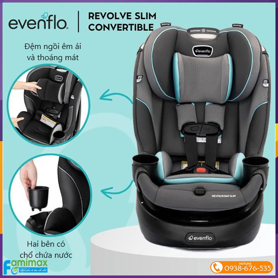 Ghế ngồi ô tô Evenflo Revolve360 Slim