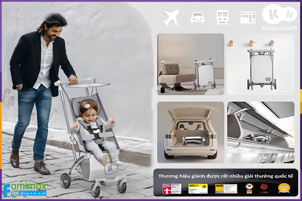 Xe đẩy gấp gọn Kinderkraft KP2
