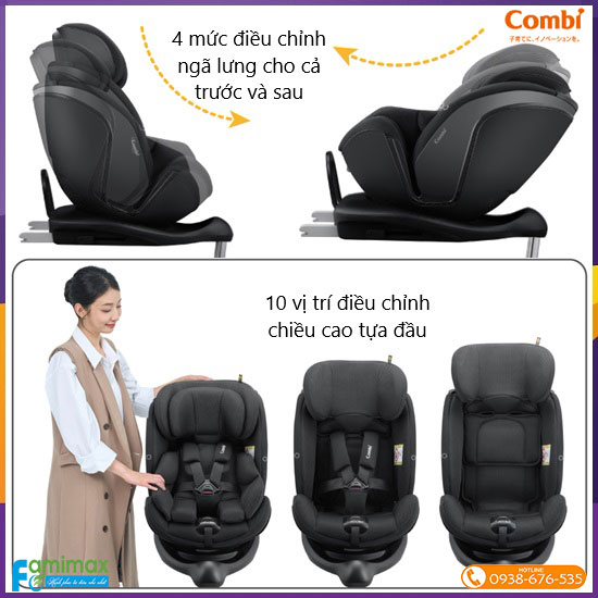 Ghế ngồi ô tô Combi CrossAge 360 I-Size