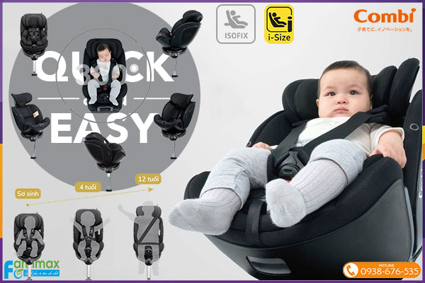 Ghế ngồi ô tô Combi CrossAge 360 I-Size