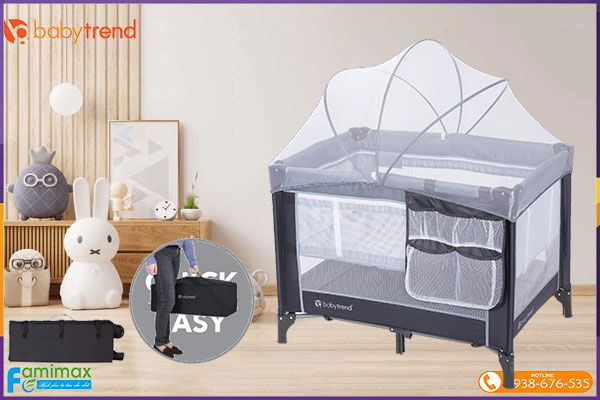 Giường cũi Baby Trend Nursery Center