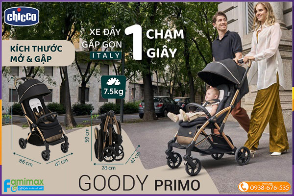 Xe đẩy du lịch Chicco GOODY Primo