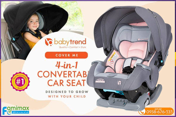 Ghế ngồi ô tô Baby Trend Cover Me 4-in-1