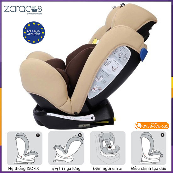 Ghế ngồi ô tô Zaracos Cohen Isofix