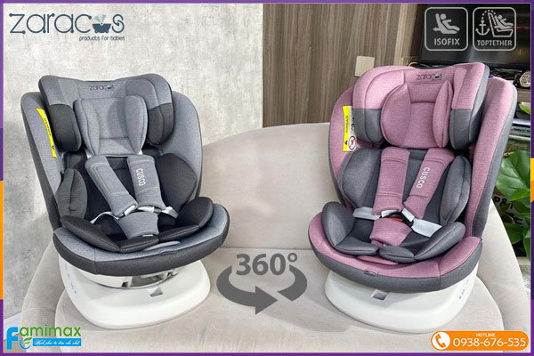 Ghế ngồi ô tô xoay 360° Zaracos Cusco Isofix