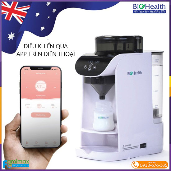 Máy pha sữa 70 độ Biohealth 