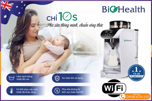 Máy pha sữa 70 độ Biohealth 