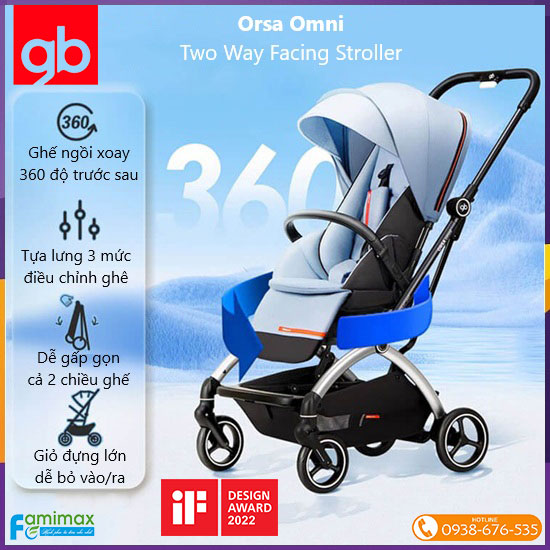 Xe đẩy GB Orsa Omni 360°