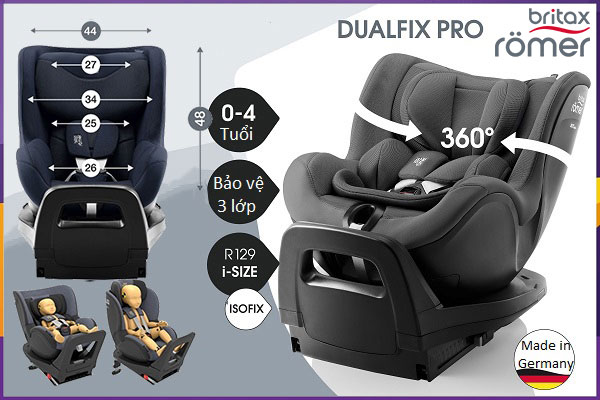 Ghế ngồi ô tô Britax Dualfix Pro 360 I-Size