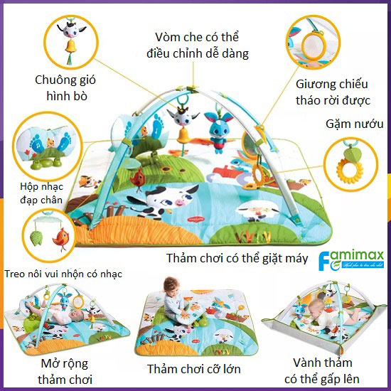 Thảm chơi Tiny Love Kick & Play Gymini Farm