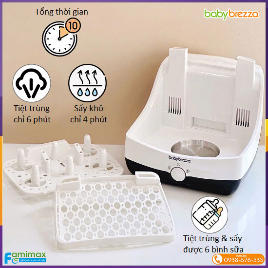 Máy tiệt trùng và sấy khô siêu tốc Baby Brezza
