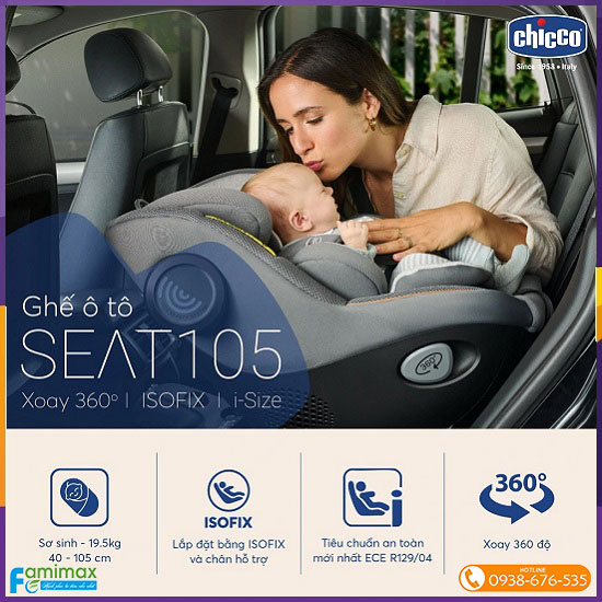 Ghế ngồi ô tô tô Chicco Seat105 i-Size