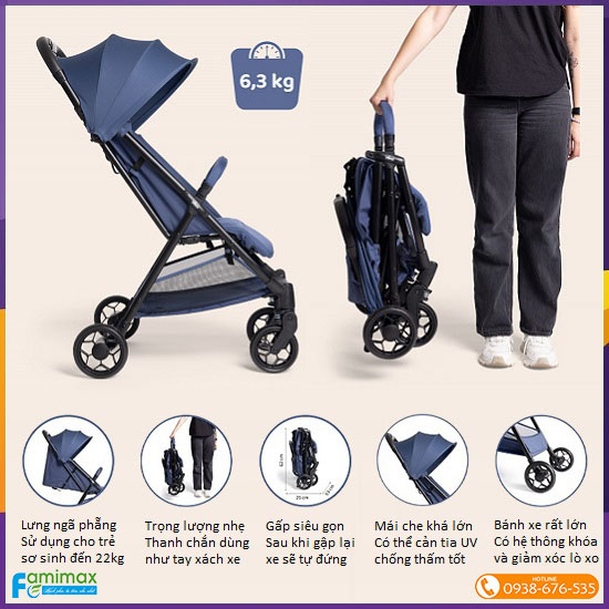 Xe đẩy gấp gọn Chicco Urbino
