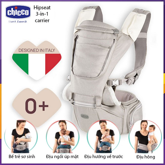 Địu có bệ ngồi cho bé Chicco HipSeat