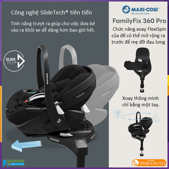Ghế ngồi ô tô Maxi-Cosi Pebble 360 Pro²