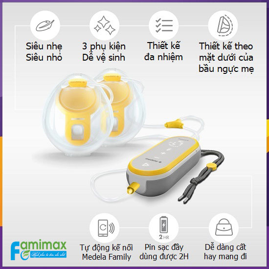 Máy hút sữa rảnh tay Medela Freestyle Hands-free