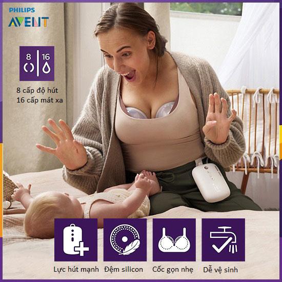Máy hút sữa rảnh tay Philips Avent Hands-free