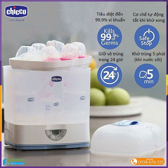 Máy tiệt trùng đa năng 3 in 1 Chicco