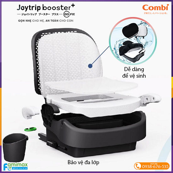 Ghế ngồi ô tô Combi Joytrip Booster Plus