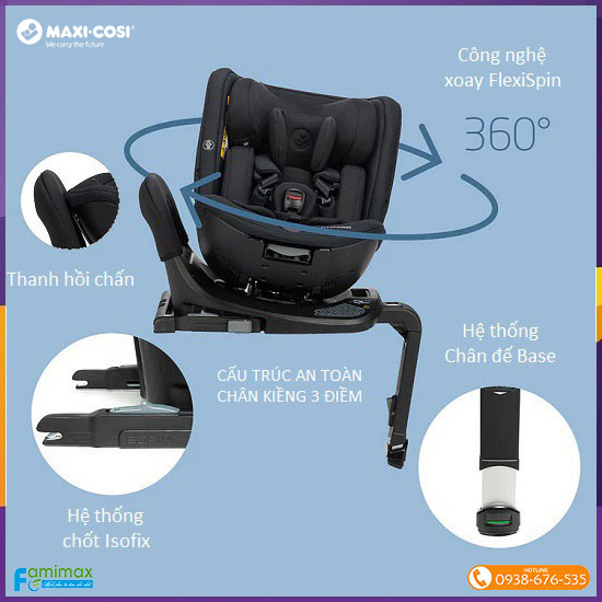 Ghế ngồi ô tô Maxi-Cosi Spinel 360 Plus