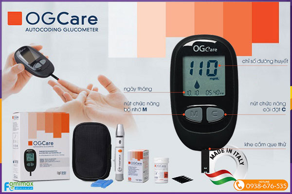 Máy đo đường huyết OG Care của BSI - Italia