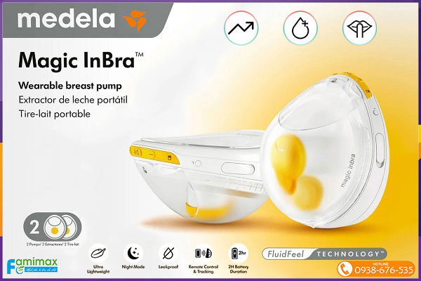 Máy hút sữa không dây Medela Magic Inbra