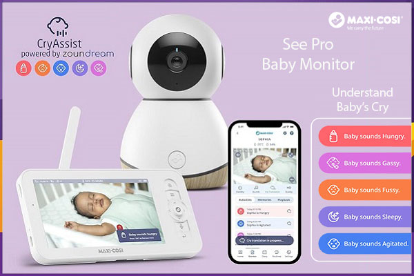 Máy báo khóc kết nối điện thoại Maxi-Cosi See Pro