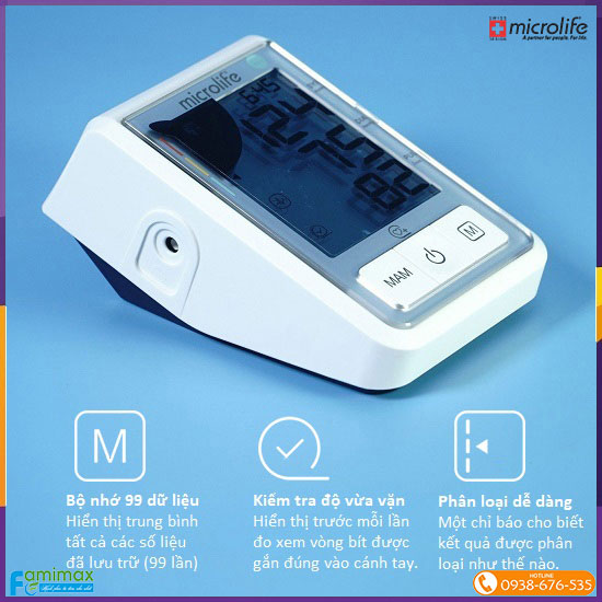 Máy đo huyết áp bắp tay Microlife B3 Basic