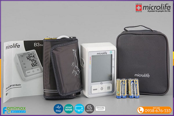 Máy đo huyết áp bắp tay Microlife B3 Basic
