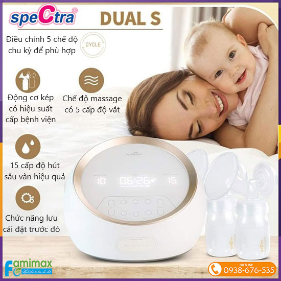 Máy hút sữa điện đôi Spectra Dual S