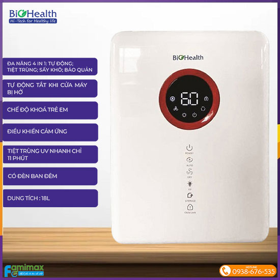 Máy tiệt trùng sấy khô tia uv Biohealth BH5700