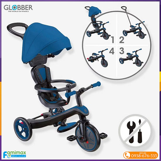 Xe đạp 3 bánh Globber Explorer 4 in 1