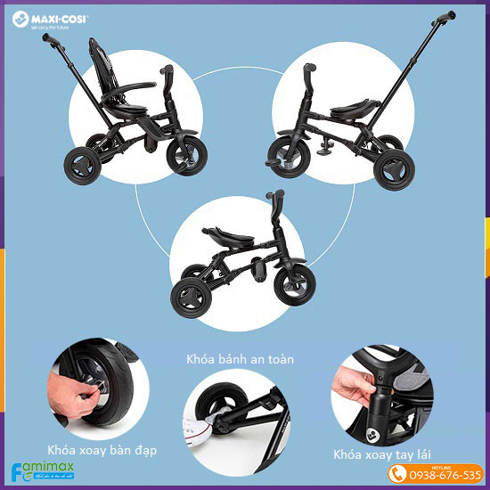 Xe đạp đẩy 3 bánh gấp gọn Maxi-Cosi