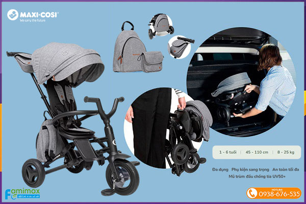 Xe đạp đẩy 3 bánh gấp gọn Maxi-Cosi