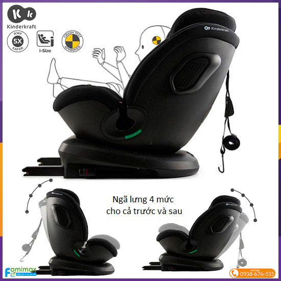 Ghế ngồi ô tô xoay 360 Kinderkraft Xpedition³