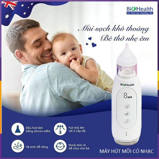 Máy hút mũi cho bé có nhạc Biohealth DQ25