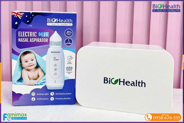 Máy hút mũi cho bé có nhạc Biohealth