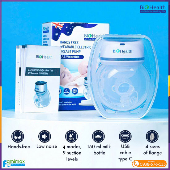 Máy hút sữa không dây Biohealth