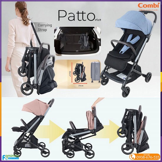 Xe đẩy Combi Patto gấp gọn