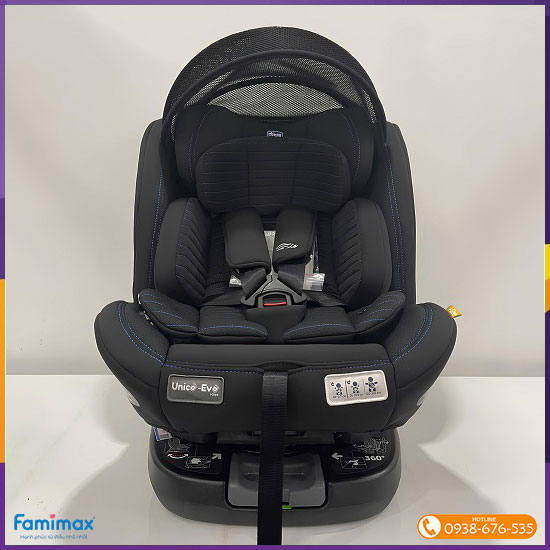 Ghế ngồi ô tô xoay 360° Chicco Unico Evo Air