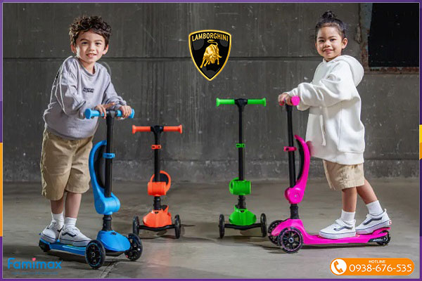 Xe trượt scooter 3 bánh 2-in-1 Lamborghini