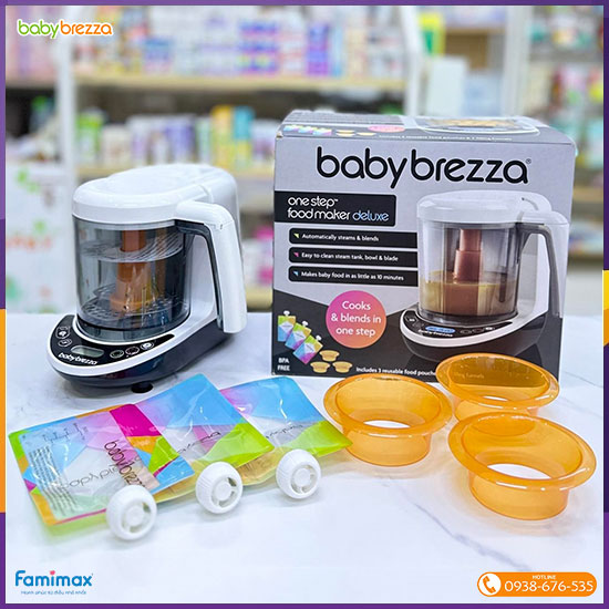 Máy xay hấp thức ăn Baby Brezza