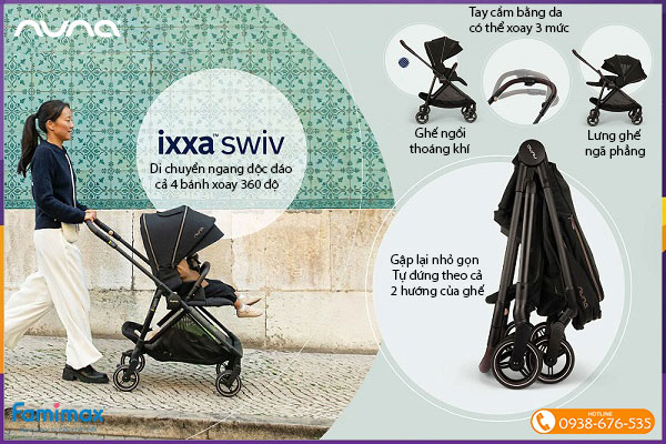 Xe đẩy Nuna IXXA™ Swiv