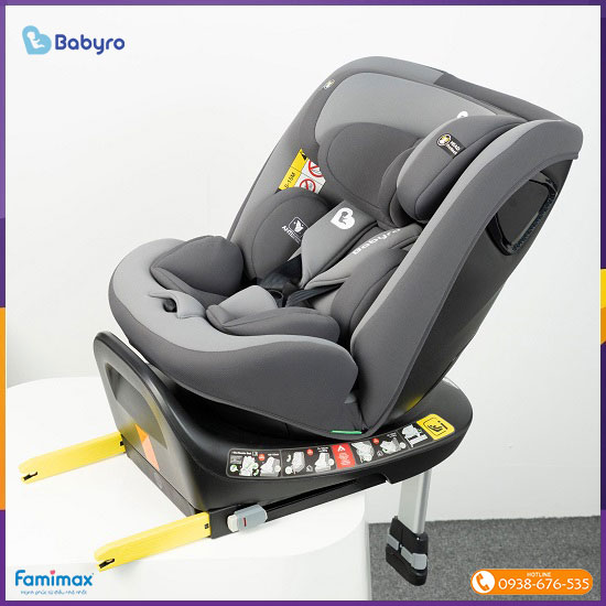 Ghế ngồi ô tô xoay 360 Babyro i-Spinsafe Pro